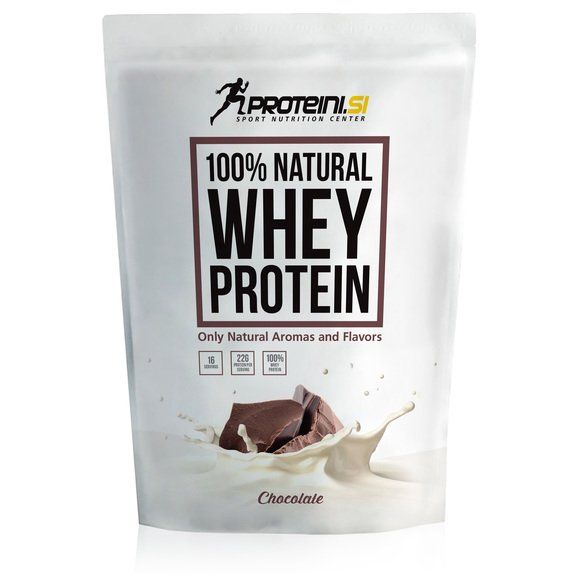 PROTEINI.SI 100% Natural Whey Protein 400G (Choc)